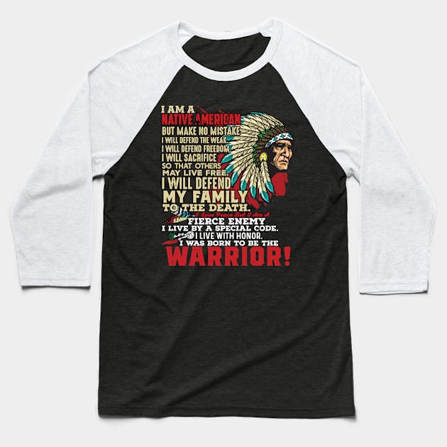 Native American Baseball T-Shirt by UniqueWorld